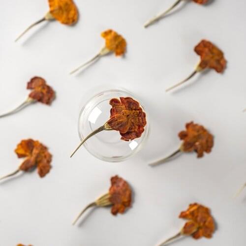 120pcs Pressed Dried Flower Tagetes erecta L Herbarium For Epoxy Jewelry Bookmark Phone Case Makeup Nail Art Craft DIY