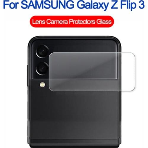 2 pcs Camera Lens Glass For Samsung Galaxy Z Flip 3 HD Transparent Camera Len Film Tempered Glass Mobile Phone Camera Protector