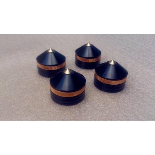 4 pcs / set Diameter 39mm high 33mm aluminum alloy audio foot machine amplifier foot device foot pin to avoid the shock pad foot