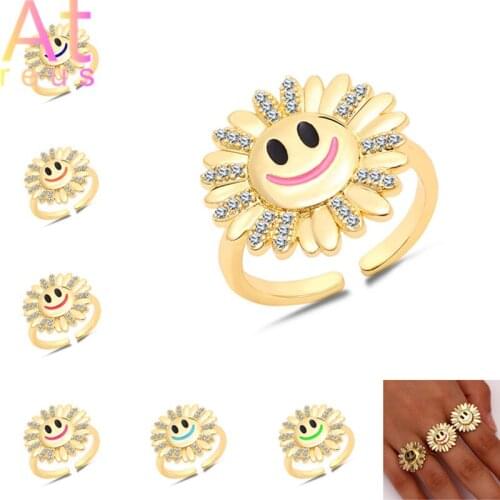 Женские золотые кольца Atreus China At AliExpress