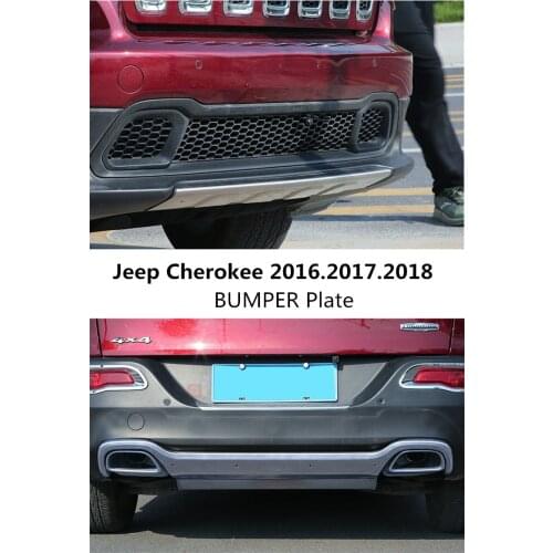 Car BUMPER Plate For Jeep Cherokee 2016.2017.2018 BUMPER GUARD High Quality Stainless Steel Front+Rear Auto Accessories