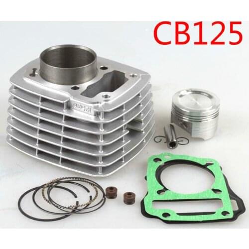 Free shipping for Honda Fenglang WH125-12 KYY125 CB125 Xindazhou for Honda Ruiyi SDH125-53 cylinders kit Piston Rings Gaskets