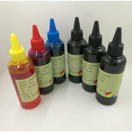 6X 100ml PGI-450 CLI-451 PGI450 CLI451 Refill Dye ink for Canon PIXMA MG6340 MG7140 IP8740 printer