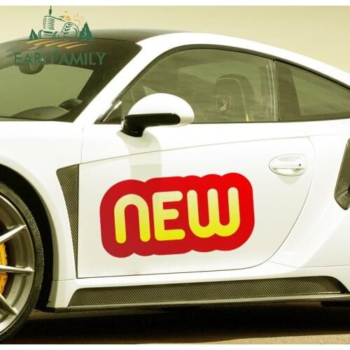 EARLFAMILY 43cm x 32cm New Text Car Stickers Door Protector JDM Vinyl Car Wrap Graphics Waterproof Fine Decal