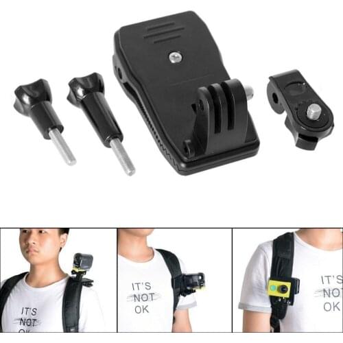Action Camera Clip Mount 360 Degree Rotary Clip for GoPro Clamp Mount Waterproof