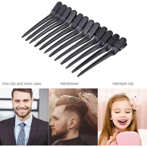 Easy Use Practical Hair Styling Tools 12pcs Stainless Steel Reflective Duckbill Hair Clip Hairdressing Styling Hairpin