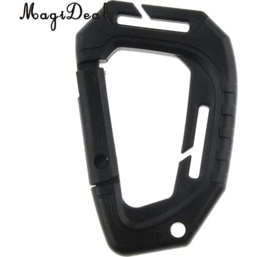 MagiDeal Light Weight Spring Snap Gear Clip Carabiner Clips Utility Hooks Backpack Hanging Buckle for Camping Hiking Fishing