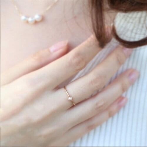 Hot Sale Gold Color Rings For Women Wedding Bands Engagement Rings Classic Simulated Pearl Female Fashion Jewelry
