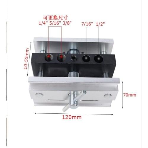 Woodworking straight hole locator, wood board connection drilling locator, vertical punching fixture, round wood pin locator