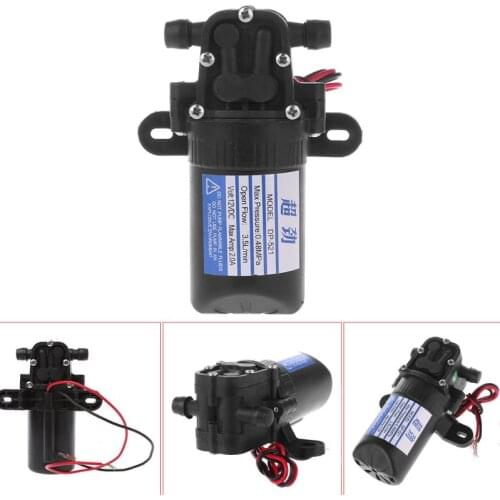 DC 12V 3.5L/Min 0.48MPa 70 PSI Diaphragm High Pressure Self Priming Water Pump