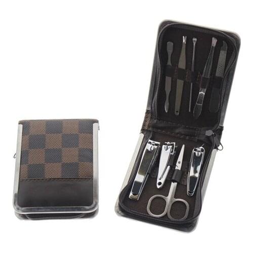 9Pcs/Set 10*8*2cm Professional Manicure Pedicure Set Nail Care Set Kit Tool For Women Girl Wen Boy Child Kid Gift