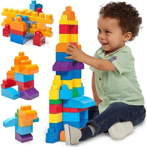 Building Brick Set Baby Toys 13-24 Years 88 PCS Large Blocks for Toddlers/Kids Big Building Bag Baby Boy Toys Oyuncak