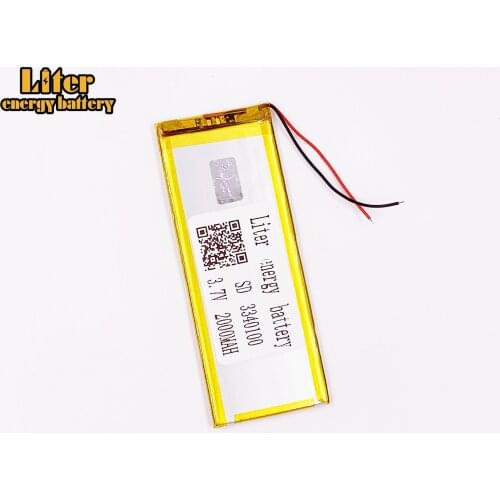 3340100 3.7V 2000mAh Rechargeable li-Polymer Li-ion Battery For china clone 4.7 inch I6 6s MTK andorid phone 3040100