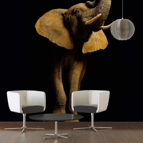 Milofi custom wallpaper mural elephant 3D stereo art living room sofa background wall decoration mural wallpaper
