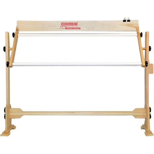 Embroidery Hoop Cross Stitch Frame Rack High Adjustable Wooden Embroidery Lap