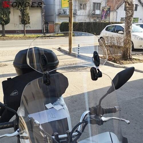 Adjustable Wind Screen Windshield Spoiler Air Deflector for Honda BMW YAMAHA HONDA X ADV SUZUKI DUCATI KYMCO AK550 SYM VESPA