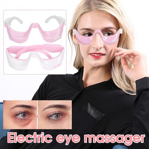 DIOZO Pink/White Electric Eye Massager With Heat Vibartor Microcurrent Health Care for Puffy Eyes Health Care USB Fast Charging