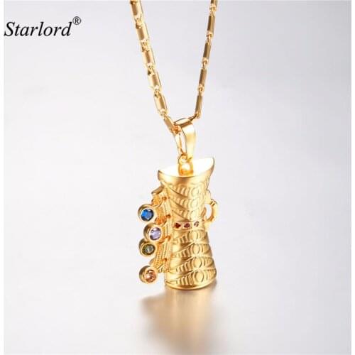 Starlord KUNDU Pendant Necklace Gold Color Traditional Drum Charm Indian/Papua New Guinea Jewelry P2901K