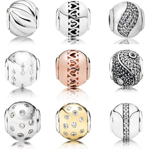 New S925 Sterling Silver Glass Beads Series Balance Dignity Health And Other Meanings String Ornaments Diy Jewelry Gifts