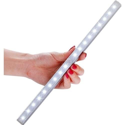 33CM 20 LEDs Closet Lights Battery Operated Motion Sensor LED Under Cabinet Lights LED bar lights For Kitchen Bedroom Wardrobe