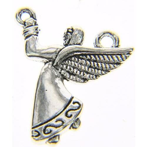 Tibetan silver plated lovely angel charms 30pcs EF3519