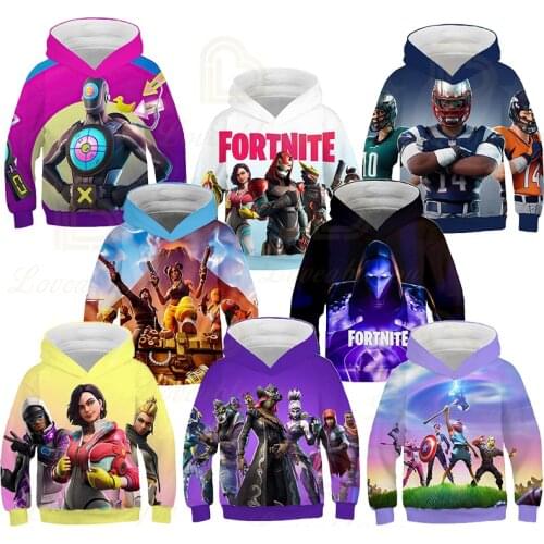Hot Game Fortnite Boys 3D Hoodies Kids Clothes Funny Game Fortnite Hoodies Teen Girls Boys Sweatshirt Children Fashion Clothes