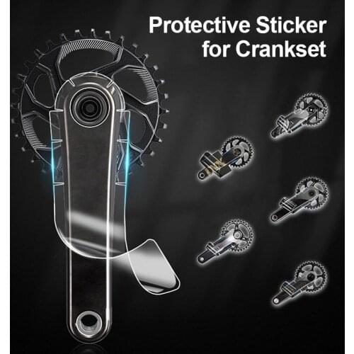 3M Bicycle Bike Crank Protective Film Sticker Universal Tooth Plate Crank Protective Film Anti-collision MTB Crank Stickers