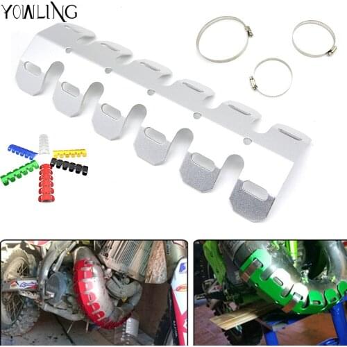 Off-road Exhaust Muffler Pipe Guard Protector Heat Shield For YAMAHA TRICKER DT TW PW RT 250F 426F 450F 250X 250FX