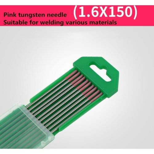 10Pcs For AC Tig Welding Pure Tungsten Electrodes WP Green Tip 1.0/1.6/2.0/2.4mm