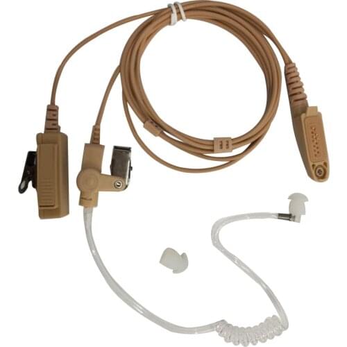 2 Pin Beige Flesh Color Air Headset Earpiece Mic PTT for Portable Radio Walkie Talkie Baofeng UV-5R UV B5 GT-3TP UV-8HX UV-5RA