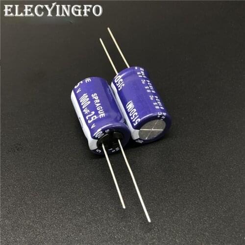 2Pcs/20Pcs 1000uF 25V1000UF SPRAGUE 515D Series 13x20mm 25V1000uF High quality Audio Capacitor Aluminum Electrolytic Capacitor