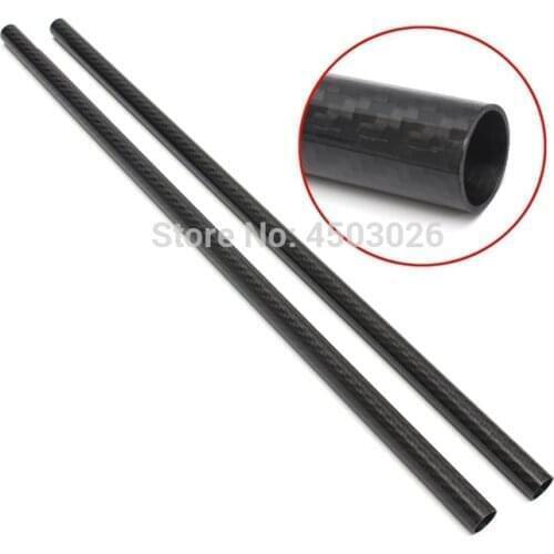 12MM OD x 10MM ID Carbon Fiber Tube 3k 500MM Long with 100% full carbon Roll Wrapped Quadcopter Hexacopter Model DIY 2PCS