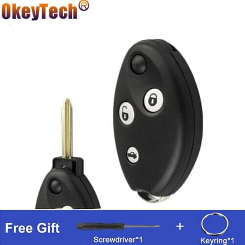 OkeyTech 3 Button Replacement Auto Flip Key Car Remote Key Fob Shell Case Cover For Citroen C3 C4 C5 Saxo Xsara Picasso Berlingo