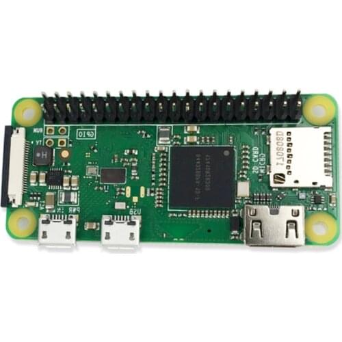 For Raspberry Pi Zero WH with 40 PIN Pre-Soldered GPIO Headers with WIFI and Bluetooth in Demo Broad 1GHz CPU