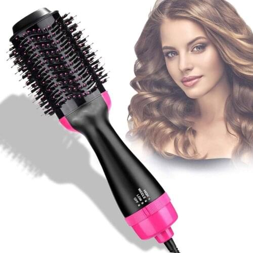 Hair Dryer Brush Styler Volumizer Hair Dryer Brush Hot Air Brush Hot Air Comb 3 In 1 Straightener Curly Brush For All Hair Style