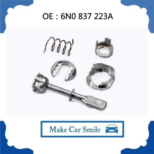 Car Iron Door Lock Cylinder Repair Kit For VW POLO 6N1 6N2 1997-2002 Front Left or Right OE# 6N0 837 223A