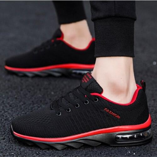New Men Shoes Black Men Running Shoes Autumn Blade Sole Sneakers Comfortable Outdoor Sport Shoes Youth Student Fashion Man Shoes