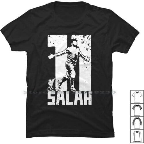 Mohamed Salah T Shirt 100% Cotton Football Popular Soccer Legend Trend Sport Tage Port Ball Age Hot Ham