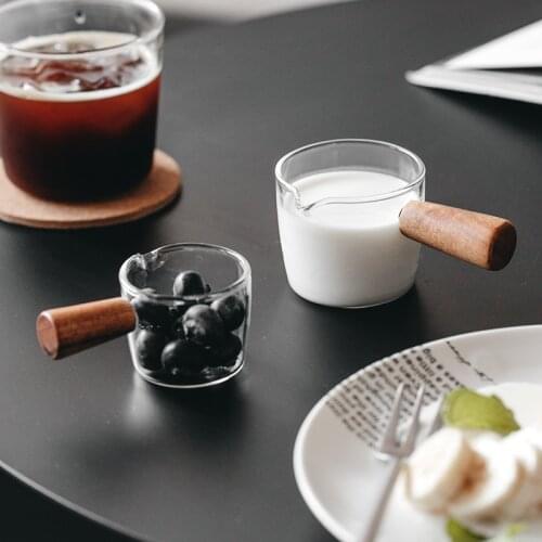 Multi-functional Mini Milk Cup Taste Dish Hand-draw Sauce Dish Japanese Style Glass Sauce Vinegar Coffee Snack Plate Tableware