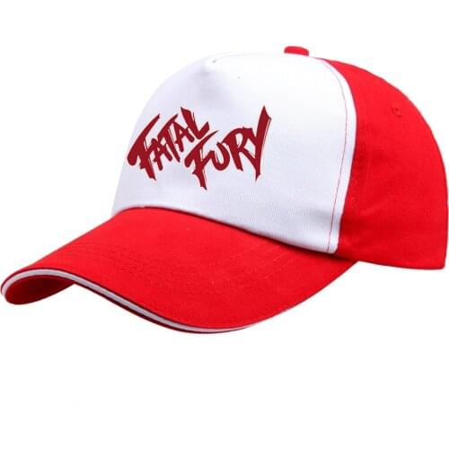New Terry Bogard Cap FURY FATAL Hat The King of Fighters Trucker Cap Cosplay Coser Cotton Cap Hat Caps for Men Cosplay