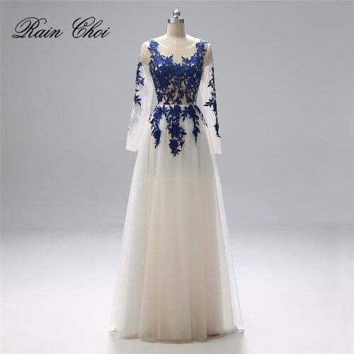 Long Sleeves Formal Evening Gown Real Photo Elegant Long Prom Evening Dresses 2020