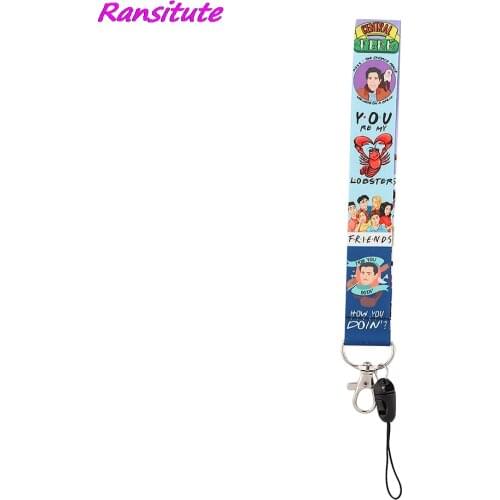 R2155 TV Show Friend Keychain Tags Strap Neck Short Lanyards For Keys ID Card Pass Gym Phone USB Badge Holder DIY Hang Rope