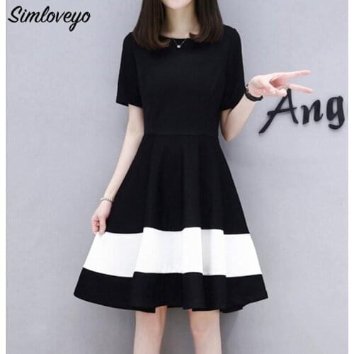 SIMLOVEYO Summer Short Sleeve Dresses
