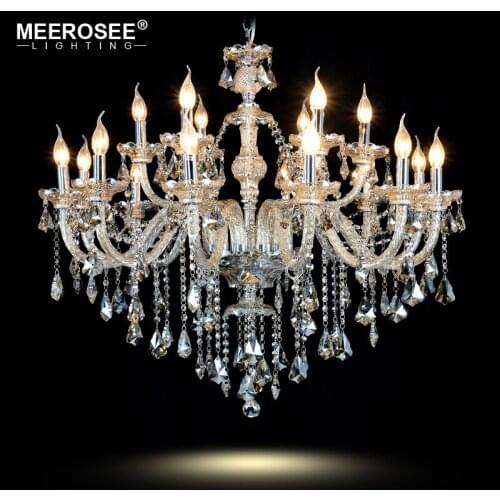 Modern Glass Chandelier Cognac Crystal lustres de cristal Chandelier Lamp Lighting Lamparas for Home Decoration Hotel Project