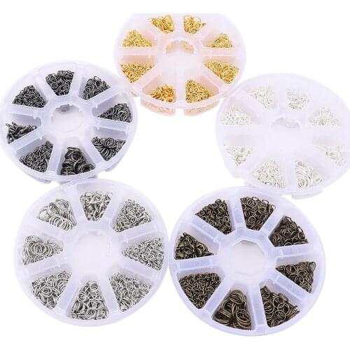 4/5/6/7/8/10mm High Quality Alloy Lobster Clasp Chain Opening Jump Ring Water Drop for DIY Jewelry Making Accessories Mixed Kit