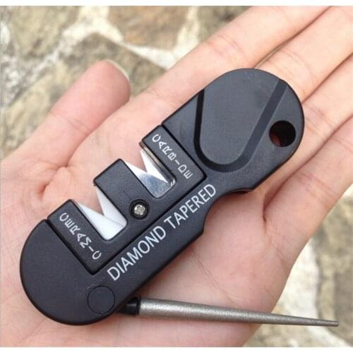 1pc EDC Outdoor Portable MultiPurpose Pocket Tungsten Steel Knife Sharpener Tool