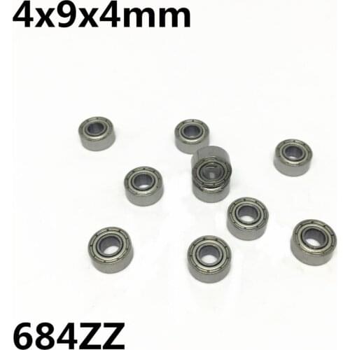 10Pcs 684ZZ L-940ZZ 4x9x4 mm Deep groove ball bearing Miniature bearing High quality High speed Advanced 684Z