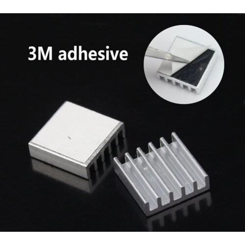 200Pieces Gdstime Chipset RAM Radiator 14X14X4mm Aluminum Heatsink With 3M Adhesive Tape 14mm