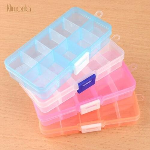 4pcs Nail Art Rhinestone Containers Transparent 10 Grits Nail Storage Box Plastic Manicure Decorative Accessories Organizers