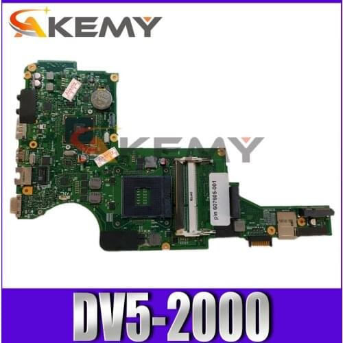 AKemy Laptop Motherboard For HP Pavillion DV5 DV5-2000 HM55 Mainboard 607605-501 DDR3